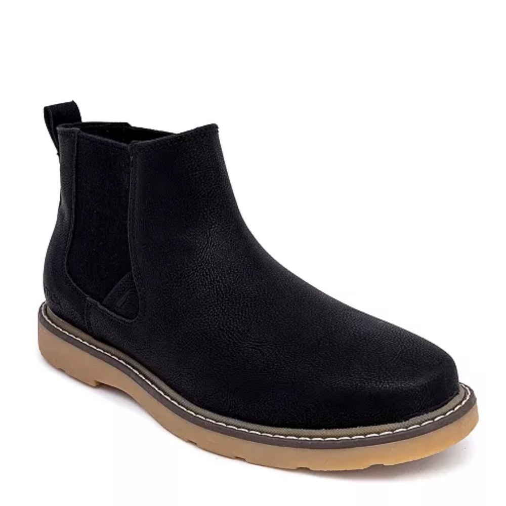 Nautica Grandt Men’s Black Chukka Chelsea Boots Size 12 New